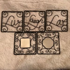 •Live•Laugh•Love• Metal Decorative Wall-Art